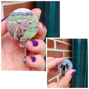 Highland Cow Badge Reel